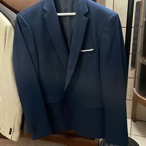 Goofandy casual, lightweight, slim fit sports jacket size XL blue/black